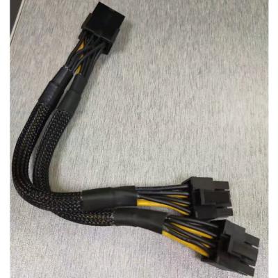 China UL1015 600V dual 8 pin GPU PCIE cable Stable power supply for sale
