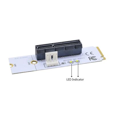 China Electronic pcie x4 extender card With Led Voltage Indicator for sale