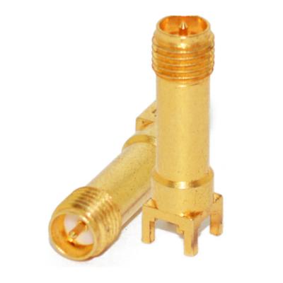 China RP Sma Female Base Antenna Adapter Straight Rf Base Solder Terminal Connectors for sale