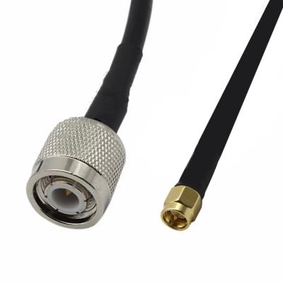 China Nickel Plated Rg58 Lmr200 Lmr240 Rf Coaxial Tnc To Sma Cable for sale