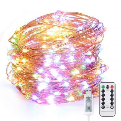 China Las luces de hadas con pilas del LED con el alambre de cobre adornan en venta