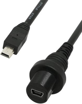중국 방수 LVDS 케이블 조립 같은 높이의 연장 케이블 USB 패널 마운트 판매용