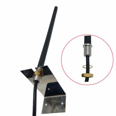 China Wall Mount Screw External Antenna 4G/3G/2G With LMR195 SMA Plug Metal Bracket For Outdoor for sale