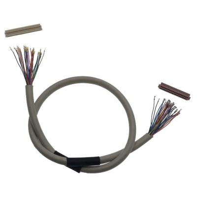 China Hirose Df13- 40 Pin Signal Wire LVDS Cable Assembly With Round Female for sale