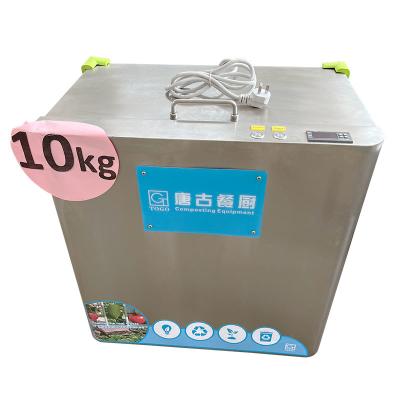 Chine Décomposition organique de déchets d'engrais de machine d'élimination des déchets de cuisine de SS304 10KG à vendre