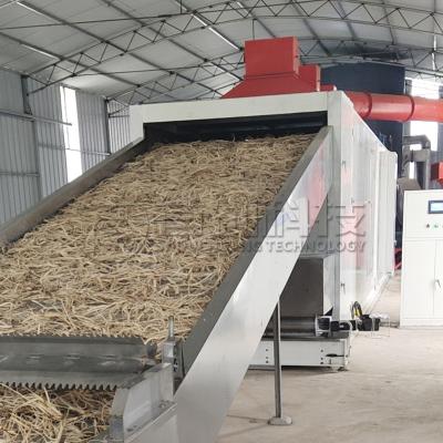 China Steel Stain Drying System Herb Mesh Belt Dryer PLC Control for sale