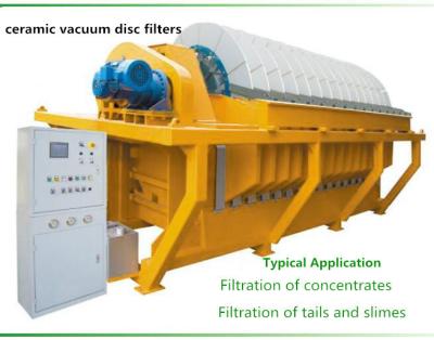 China Durable vacuum disc filter , vacuum ceramic filter Filtration of concentrates for sale
