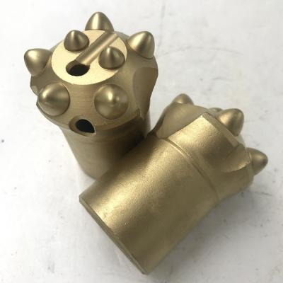 China Conical Rock Drill Button Bit 38mm Tapered Rock Drilling Bit For Mitsubishi With Flushing Line for sale