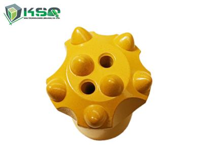 China 12 Degrees 38mm Short Skirt Tapered Button Bit For Small Hole Drilling for sale