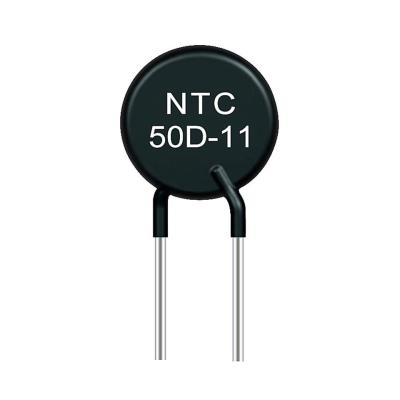 China Outdoor Epoxy NTC Type Thermistor 50D-11 Black Color For Electronics for sale