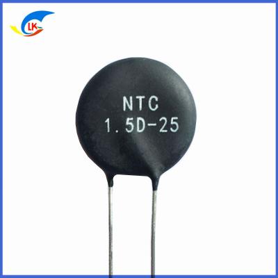 China MF72 series 1.5 ohm 10A 25mm 1.5D-25 suppress surge current NTC thermistor suitable for switching power supply audio amp for sale