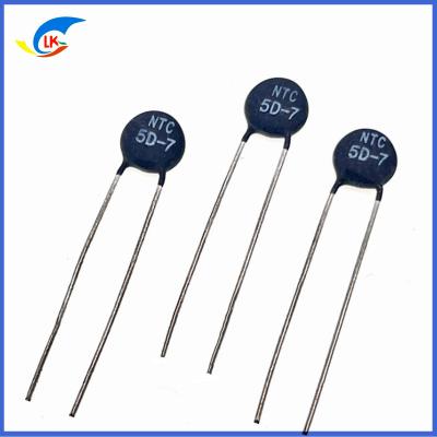 China MF72 Power Type Series 5ohm 2A 7mm 5D-7 Suppressing Inrush Current NTC Thermistor Suitable for Power Supply Appliances for sale