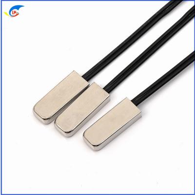 China Protecção da temperatura do radiador Ntc Sensor de termistor 100K3950 Sonda de temperatura de concha plana à venda