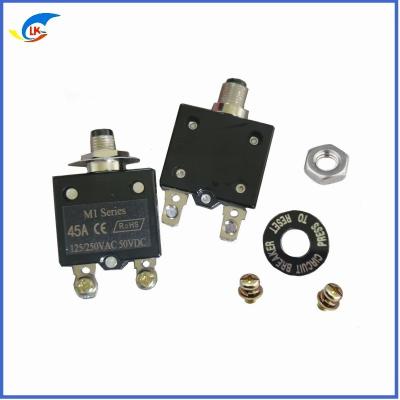 China 45A Protector de sobrecarga de alta corriente, interruptor de circuito enchufable, protector térmico de reinicio manual en venta