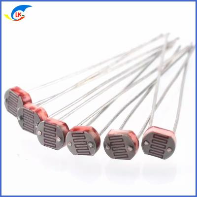 China 5mm Series GM5549 CDS Photoresistor Bright Resistor 100-200KΩ 10Lux For Indoor Light Control for sale