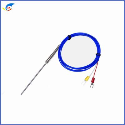 Cina PT1000 NTC Sensore di temperatura impermeabile all'olio filo di silicone singolo doppio di platino resistenza termistor sensore in vendita