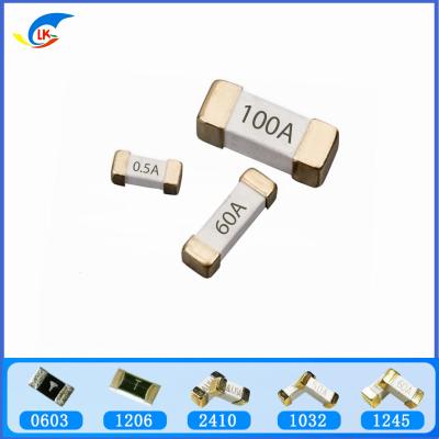 China SMD 0603 Fuseo de chip 250mA ~ 5A 32V 63V Fuseo de chip sin plomo de una sola vez en venta