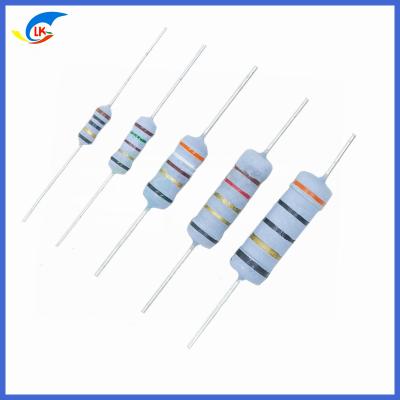 China 1/4W-5WS Wirewound Resistor Fuse Body Coating Gray For 0.01Ω-1KΩ 1W4.7 Ohm 5% Ceramic Insulated for sale