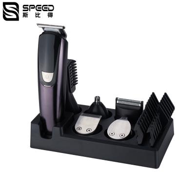 China 989 Kit para el cuidado del cabello 6 en 1 Conjuntos de tijeras eléctricas de carga en venta