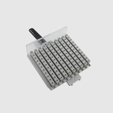 중국 100 Drill Bites Holder Sliver Aluminum Tool Cassette PCB Machine Part for PCB CNC Schmoll Machines 판매용
