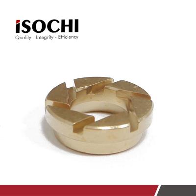 China Copper Ring Gasket Pressure Foot Disk Insert Golden Color Long Operation Life for sale