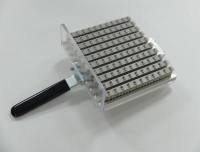 China Sliver Aluminum Tool Cassette 100 Drill Bites Holder Customized PCB Machine Part for sale