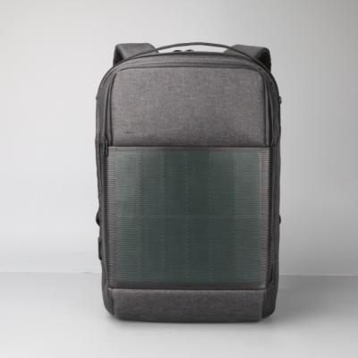 China Nylon zonne-aangedreven rugzak 15,6 inch laptop rugzak oplaadbaar Te koop