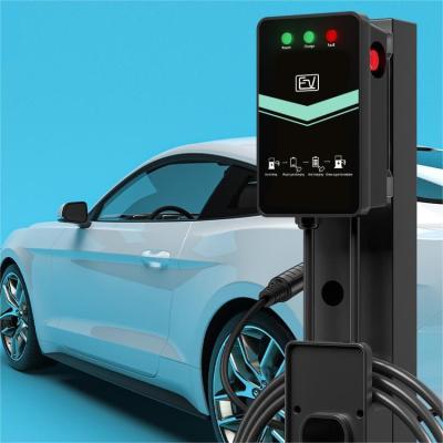 China 22KW Home Ev Charging Station Outdoor Portable Wall / Column Mounted Swipe Card Activation for sale