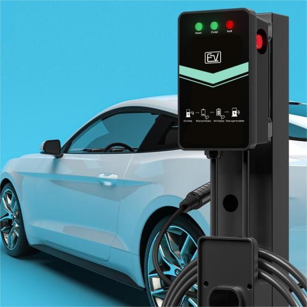 Quality 22KW Home Ev Charging Station Outdoor Portable Wall / Column Mounted Swipe Card Activation for sale