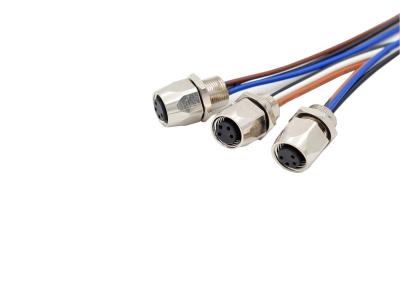 China 4 Pin M8 Socket 100mm Industrial Wiring Harness for sale
