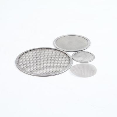 China 15 20 30 50 70 100 Micrones Disco de filtro de acero inoxidable Ronda pantalla de malla personalizada en venta