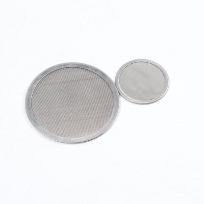 China Woven 25-250 Micron 304 316 Stainless Steel Filter Disc Wire Mesh Screen Rustproof for sale