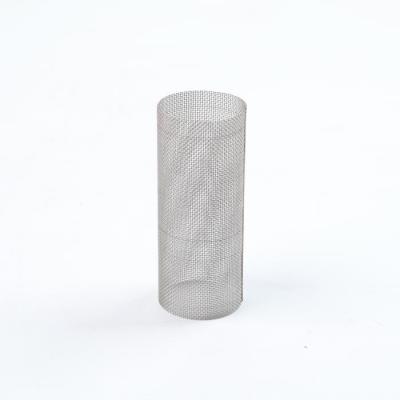 China SS304 Wire Mesh Cylinder Filter Stainless Steel Mesh Tube Filter 1-300um for sale