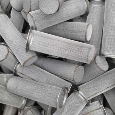 China 80-1000um Stainless Steel Filter Tube Screen Cylinder Mesh Rustproof for sale