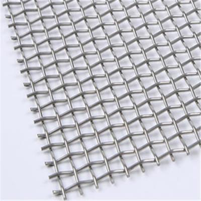 China SS304 Stainless Steel Crimped Wire Mesh Lock Crimp Wire Mesh Plain Weave for sale