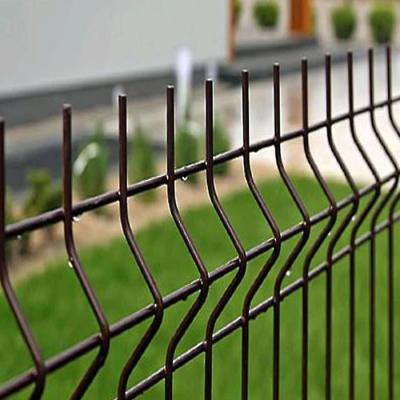 China Height 1.03m-2.43m Outdoor 3d Curved Wire Mesh Fence Metal Garden Fence for sale