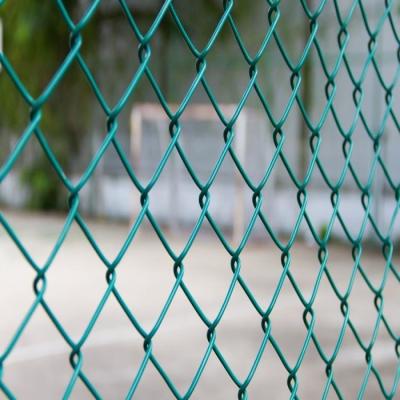China Farm Field Pvc Diamond Mesh Fencing Plastic Covered Chain Link Fence 1000-2500mm for sale
