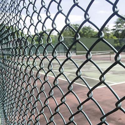 China 9 Gauge Heavy Duty Industrial PVC Chain Link Fence 6ft X 50ft for sale