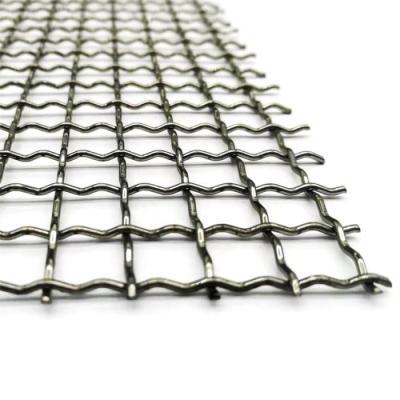 China Width 0.5m-2m Galvanized Crimped Wire Mesh Vibrating Waving Rustproof for sale