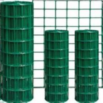China 6Gauge PVC Welded Wire Mesh 4x4 Green Pvc Coated Welded Wire Fence for sale