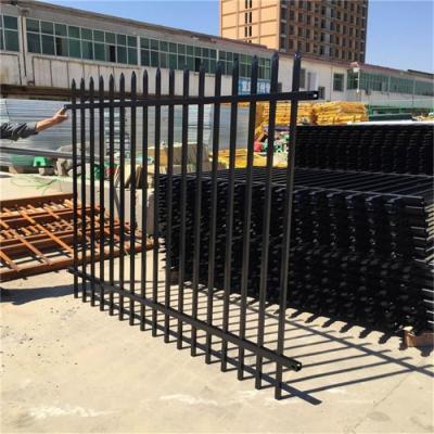 China America 6 Foot 3x3 Galvanised Picket Steel Fence Garden Iron Fence Panels for sale