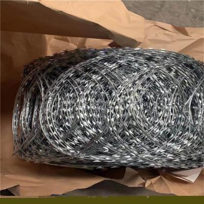 China Anti Climbing 50cm Coiled Razor Wire Bto 22 Razor Wire High Strength for sale