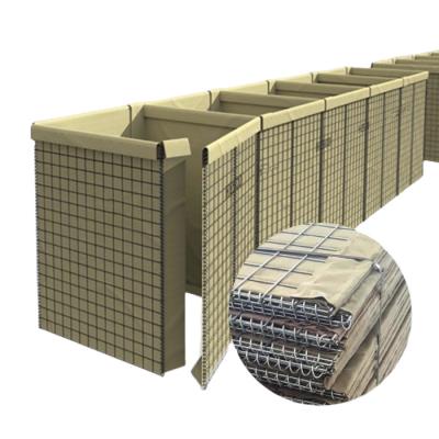 China Galvanized Gabion Box Bastion Wall Flood Defensive Barrier Wall for sale