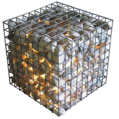 China Welded Galvanized Gabion Box 2x1x0.5m Stone Wire Cages For Garden Fence for sale