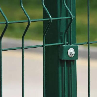 Chine 3d clôture incurvée / 6x6 clôture en béton renforcé en treillis métallique soudé / 3d clôture en treillis métallique soudé à vendre