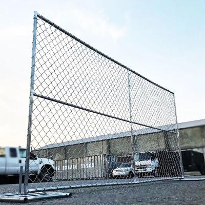 China 8 Foot Boundary Wall Hot Dipped Galvanized Chain Link Fence For Industry for sale
