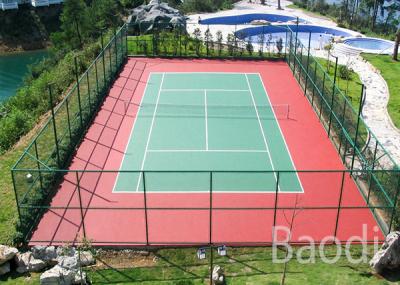 China Green Plastic Chain Link Mesh Fence PVC Coated After Galvanized For Stadium for sale