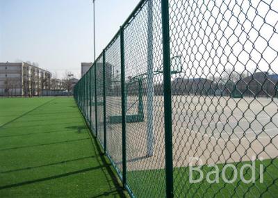 China Vinyl Coated Chain Link Fence Fabric Roll , Chain Wire Mesh Fencing With Long Service Life for sale