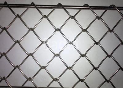 China Roadway Galvanized Chain Link Mesh Fence 6 Feet In Roll Acid / Corrosion Resistant for sale