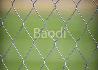 China Galvanized Cyclone Fencing Roll , Durable Chain Link Panels For Sports for sale